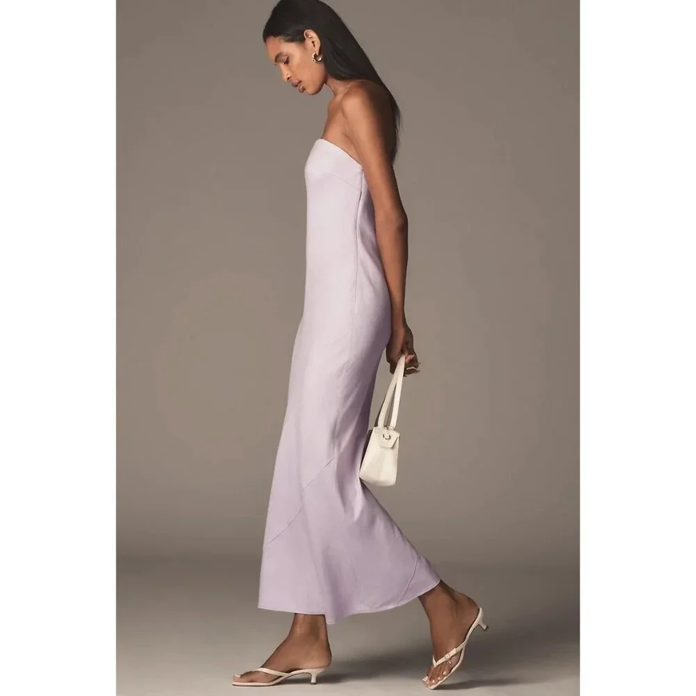 The Tilda Linen Blend Slip Dress XL - Picture 3 of 3